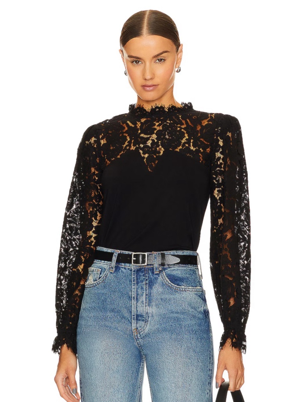 NWOT Generation Love Loren Lace Combo Top